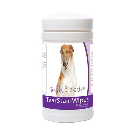 Healthy Breeds Borzois Tear Stain Wipes - 70 Count, 70PK 840235176879